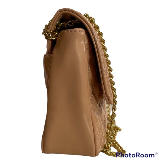 Y2K Anne Klein Pink Quilted Jelly Gold Tone Hardware Barbie Core Shoulder Bag - Picture 2 of 11